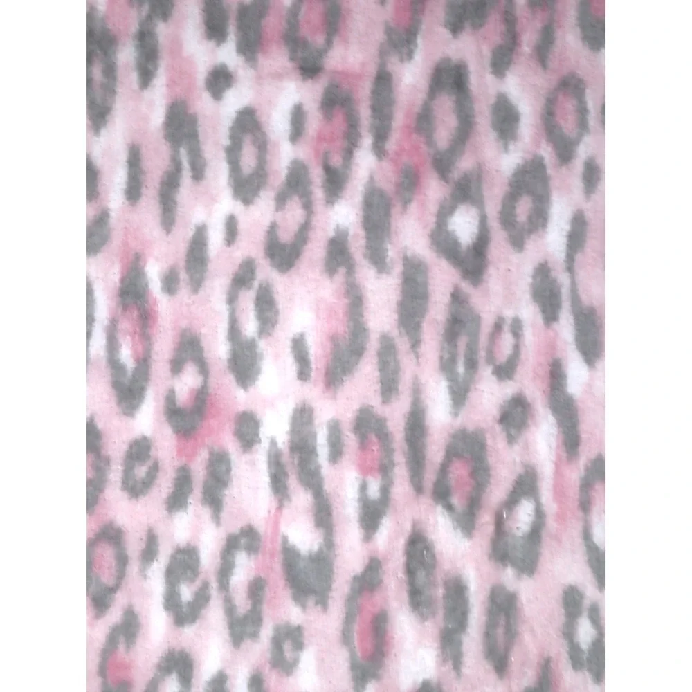 Pink Plush Throw 50x60 Leopard Print Fleece Blanket Dorm Teen Pastel Animal Cozy